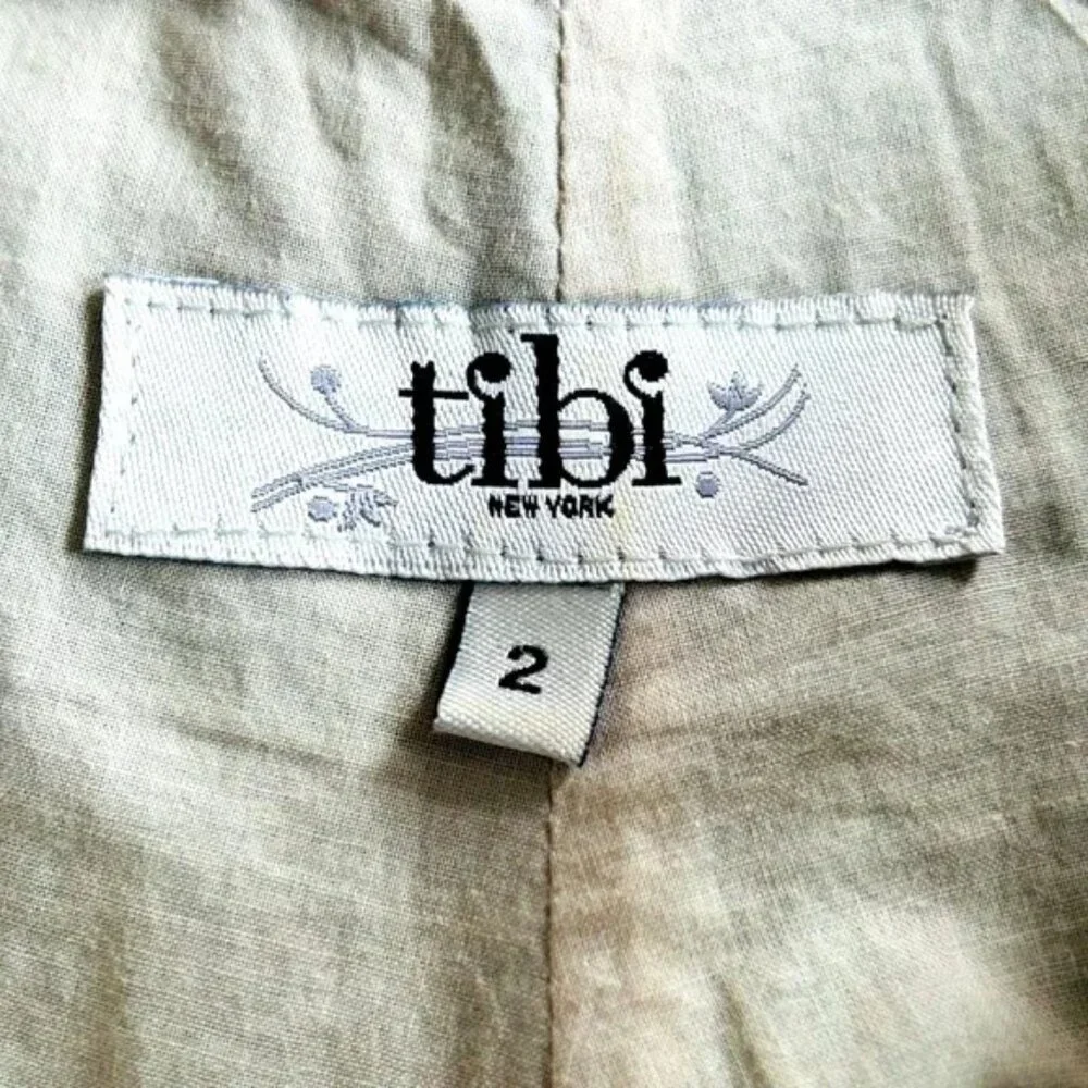 TIBI Cottagecore Inspired Cotton Aline Skirt with Floral Applique (size 2) - Picture 8 of 11